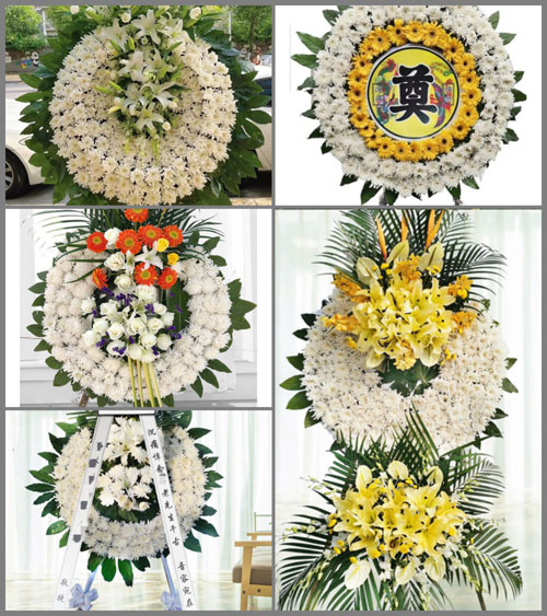 湖南常德津市市药山镇金盆村花圈速递